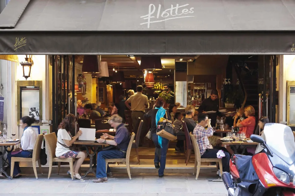 La terrasse de chez Flottes